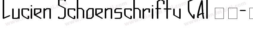 Lucien Schoenschriftv CAT字体字体转换